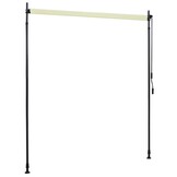 VidaXL Rolgordijn Buiten 200x270 cm Crème - 34% Korting