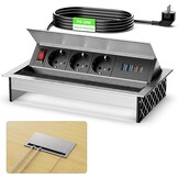 Inbouwstopcontact 3-voudig met 2x USB-C PD 30W & 2x USB-A - 29% Korting