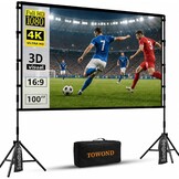 Draagbaar Projectiescherm met Statief 100" 16:9 - 34% Korting!