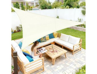 Waterdicht Schaduwdoek 3x3m Crèmewit - 95% UV Bescherming (28% Korting!)