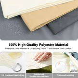 Waterdicht Schaduwdoek 3x3m Crèmewit - 95% UV Bescherming (28% Korting!)