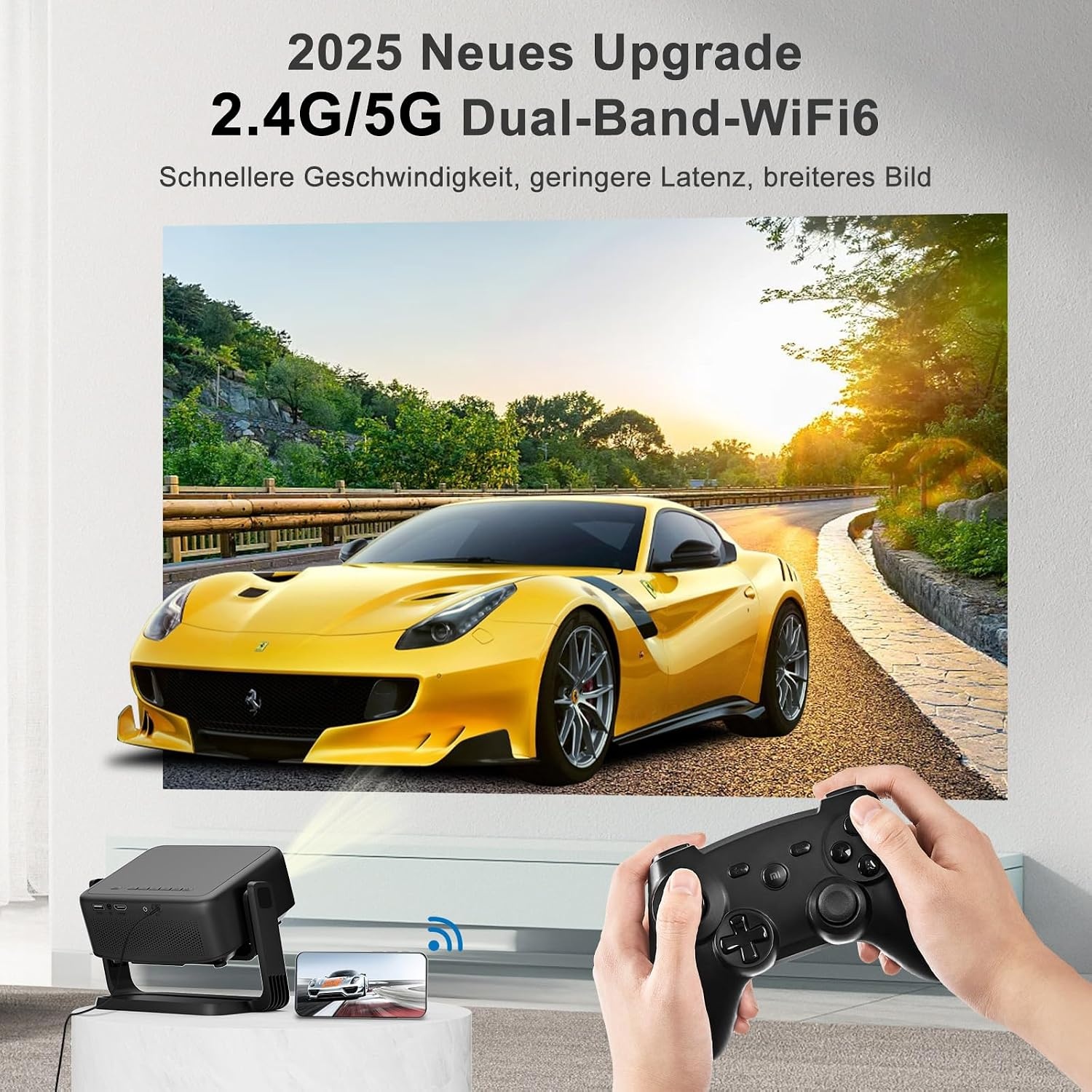 Beamer 25.000 lm 1080p HD (4K ondersteuning) met 34% korting