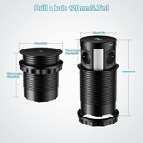 Intrekbare stekkerdoos met USB & Draadloos Laden - 3680W