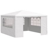 Ruime Witte Partytent met Zijwanden 4x4m - 34% Korting