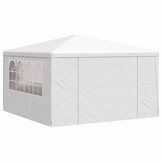 Ruime Witte Partytent met Zijwanden 4x4m - 34% Korting