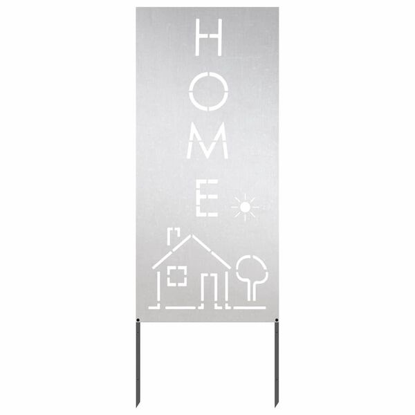 VidaXL Tuindecoratie Paneel - Zilver Roestvrij Staal (50x140cm) - 34% Korting