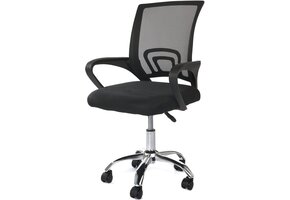 Ergonomische Bureaustoel Zwart Mesh met Zwaaifunctie | 34% Korting