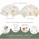 Gevoerde babymat, opvouwbaar, materiaal XPE, dikte 1,5 cm, afmetingen 180 x 200 cm, babymat vloer + premium PU-tas elematt + 20 sensorische kaarten