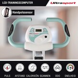 Ultrasport F-Bike Pro Opvouwbare Hometrainer tot 130 KG, met 8 Weerstandsniveaus, Comfortabel Zadel, Extra Stil I Opvouwbare Indoor Hometrainer, Fitnessfietsen, Grijs-Zwart