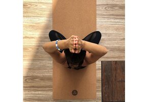 Yogamat Pro Kurk Natuurrubber 200x66cm 5mm - 34% Korting!