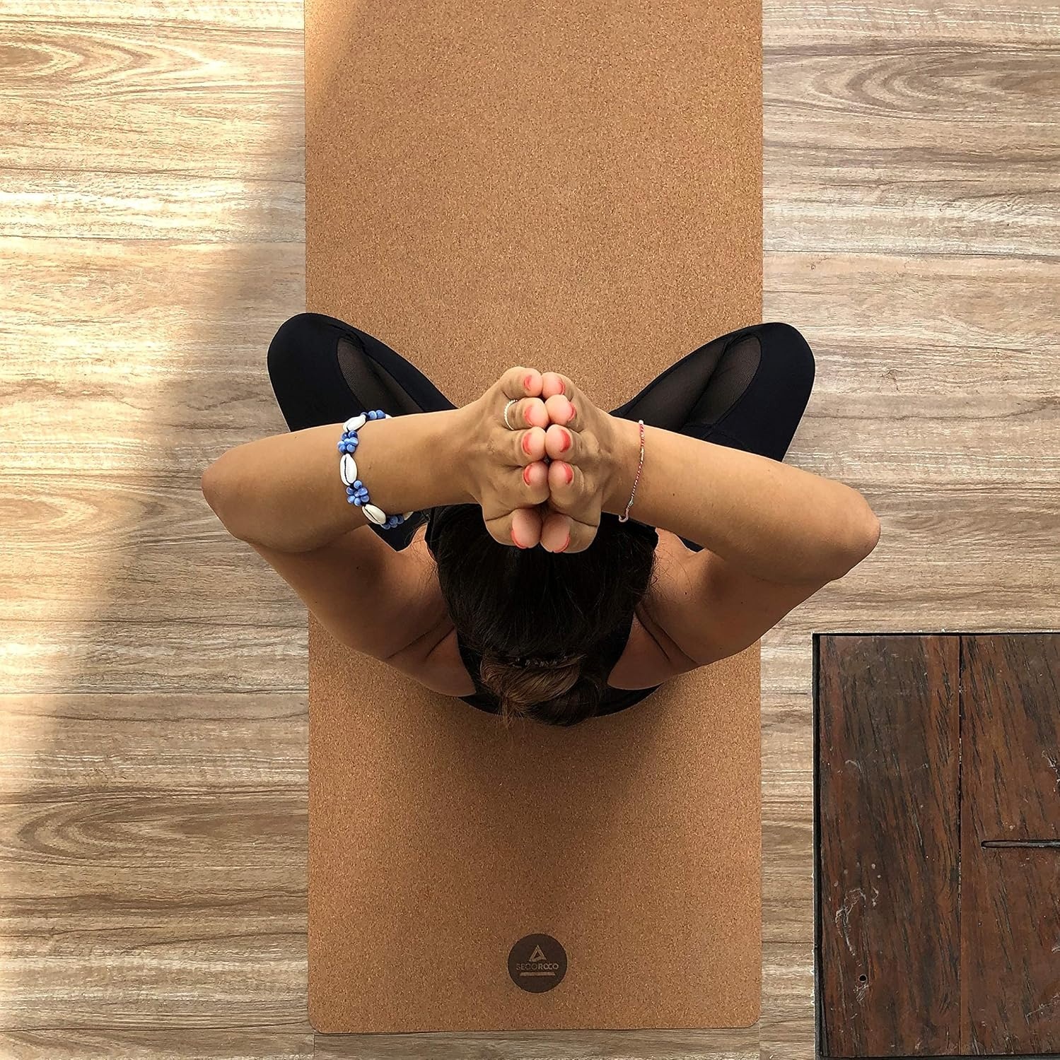 Yogamat Pro van kurk, testwinnaar prijs/prestaties, extra groot, 200 x 66 cm, getest met zeer goed, draagriem en yogatas inclusief