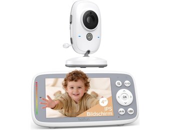 BOIFUN babyfoon met camera 4,0 inch IPS beeld