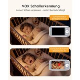 BOIFUN babyfoon met camera 4,0 inch IPS beeld