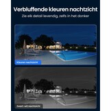 Reolink 4K PTZ-camera met bewegingsdetectie, auto-tracking, dual-band Wi-Fi 6, 355° pan, 50° tilt, tweewegspraak en kleuren-nachtzicht, E1 Outdoor S