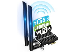 WiFi 6E Netwerkkaart AX5400 met Bluetooth 5.3 | 28% Korting