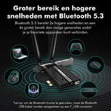 NEWFAST AX5400 WLAN PCIe netwerkkaart met Bluetooth 5.3, WiFi 6E Tri-band PCIe WiFi Adapter 5374Mbps PCI-E WiFi Card ondersteunt Windows 10/11, MU-MIMO, OFDMA, WPA3
