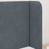 vidaXL Hoofdbord oor Grijs Fluweel