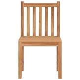 vidaXL Tuinstoelen 2 st massief teakhout