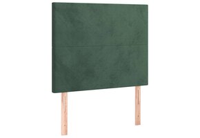 Set van 2 Donkergroene Fluweel Hoofdborden (90x5x78/88 cm) - 34% Korting