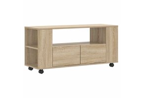 Tv-meubel Sonoma Eiken Bewerkt Hout 102cm - 29% Korting!