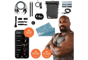 Sporttas met 10-delige fitness set - 35% Korting