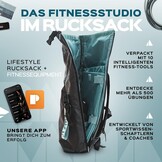 PAKAMA Sporttas 2.0 (set van 10 stuks) met zware weerstandsbanden, bar, trainingsbanden, handvat voor fitness en training - krachttraining en thuisgymnastiekapparatuur voor heren en dames