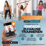 PAKAMA Sporttas 2.0 (set van 10 stuks) met zware weerstandsbanden, bar, trainingsbanden, handvat voor fitness en training - krachttraining en thuisgymnastiekapparatuur voor heren en dames