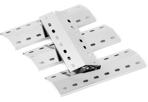 RVS Vlamverdeler 36,5x12 cm - 4 Stuks - Universeel Geschikt