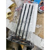 Handdoekenrek - wandmontage - 38,5x24 cm - zwart