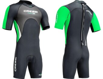Cressi Med X Men's Shorty Wetsuit voor heren, premium neopreen, 2,5 mm