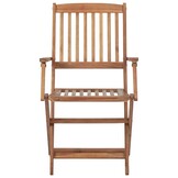 vidaXL Tuinstoelen 4 st inklapbaar massief acaciahout
