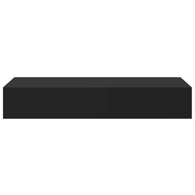 Zwart MDF Wandschap met Lade 60x23,5x10 cm - 34% Korting