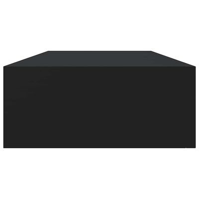 Zwart MDF Wandschap met Lade 60x23,5x10 cm - 34% Korting