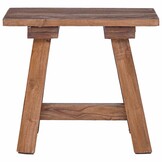 vidaXL Bank Naturel 50,5 x 25 x 47,5 cm Massief mahoniehout