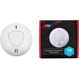 Firexo Standalone Rookmelder - 10 Jaar Batterijduur - Wit - 12,5 x 12,5 x 5 cm