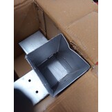 vidaXL Paalverbindingen 4 st Y-vorm 81x81 mm gegalvaniseerd metaal