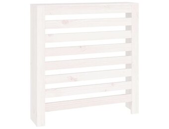 vidaXL Radiatorombouw 79,5x19x84 cm massief grenenhout wit