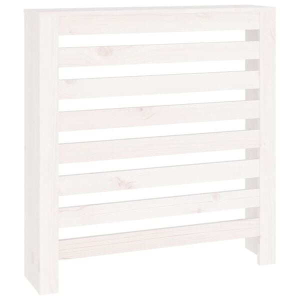 vidaXL Radiatorombouw 79,5x19x84 cm massief grenenhout wit