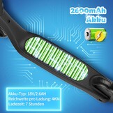 SISIGAD E-step voor kinderen van 6 tot 12 jaar, met knipperende ledlampen en 3 instelbare hoogtes, elektrische step voor kinderen van max. 10 km/u, motor van 45 W, maximale belasting 70 kg