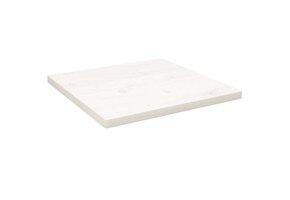 vidaXL Tafelblad Grenenhout Wit 40x40x2,5 cm - 51% Korting