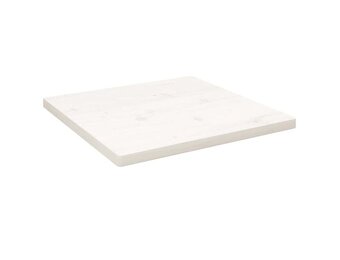 vidaXL Tafelblad vierkant 40x40x2,5 cm massief grenenhout wit