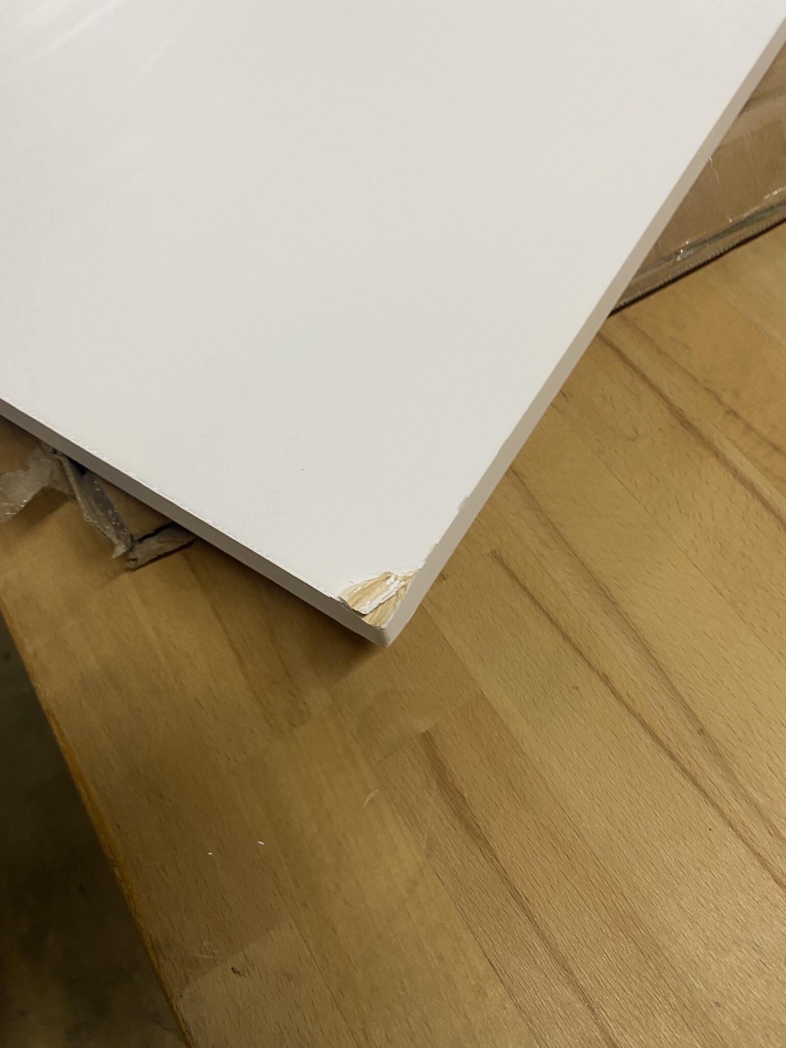 vidaXL Tafelblad vierkant 40x40x2,5 cm massief grenenhout wit
