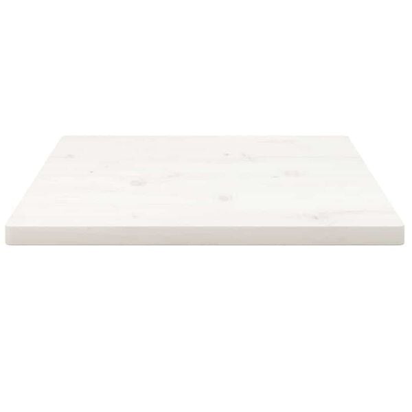 vidaXL Tafelblad vierkant 40x40x2,5 cm massief grenenhout wit