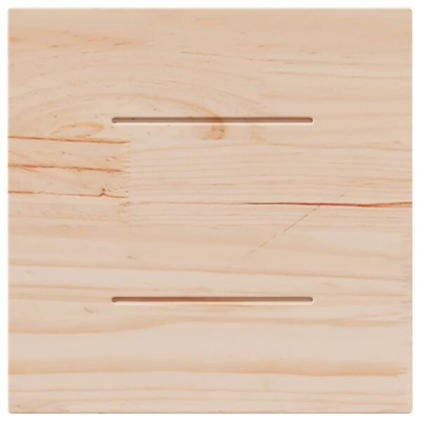 vidaXL Tafelblad vierkant 40x40x2,5 cm massief grenenhout wit