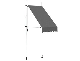 vidaXL Luifel handmatig uittrekbaar 100 cm antraciet