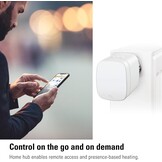 Eve Thermo - Slimme radiatorthermostaat met LED-display, automatische temperatuurregeling, geïntegreerde aanraakbedieningen, Bluetooth - en HomeKit-technologie; geen bridge vereist; gemaakt in Duitsland