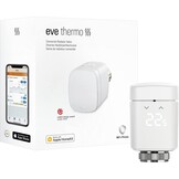 Eve Thermo - Slimme radiatorthermostaat met LED-display, automatische temperatuurregeling, geïntegreerde aanraakbedieningen, Bluetooth - en HomeKit-technologie; geen bridge vereist; gemaakt in Duitsland