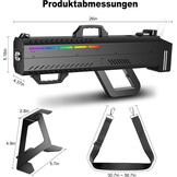 Telbum 1500 W handheld rookmachine rookpistool voor feestjes