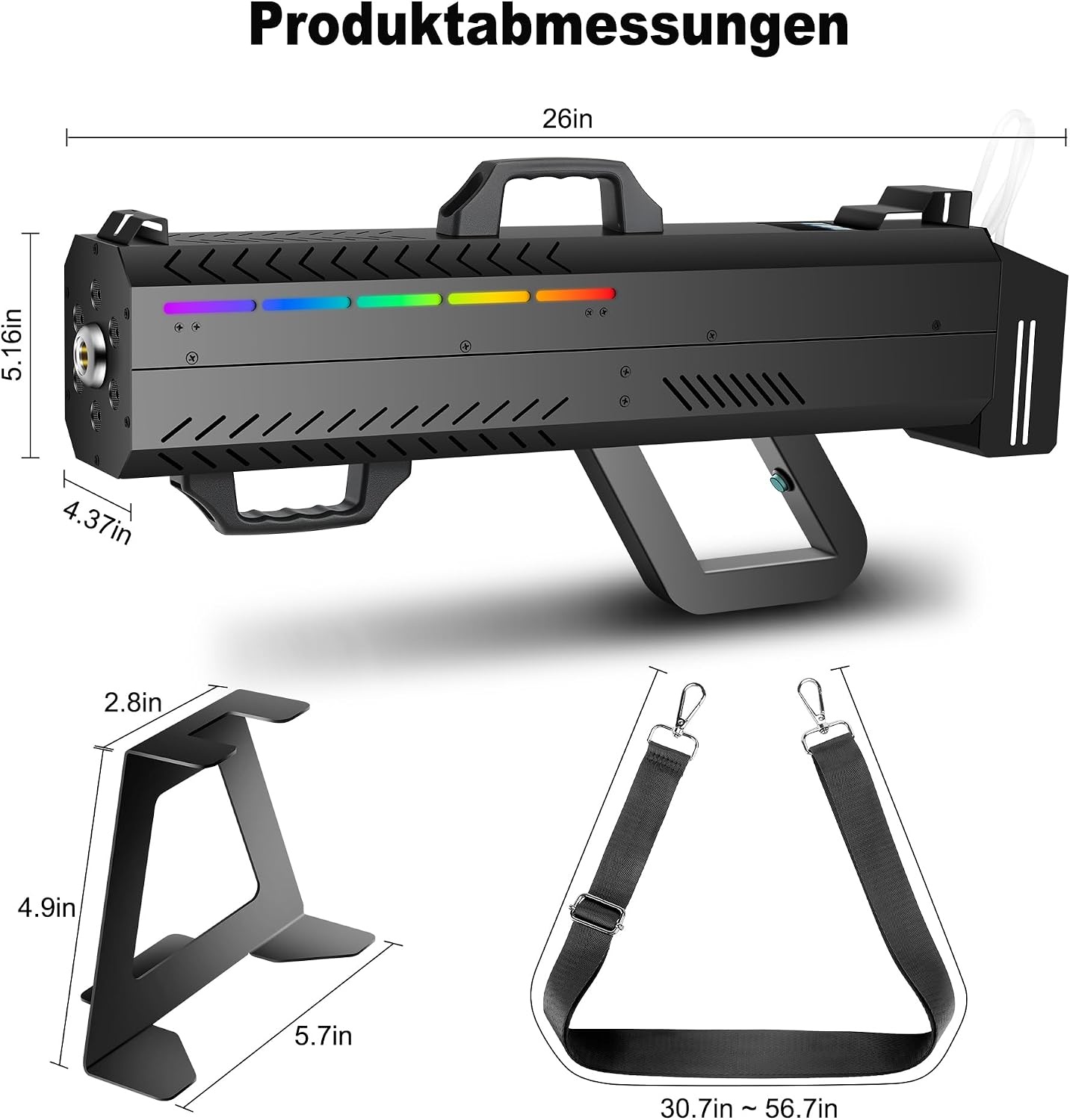Telbum 1500 W handheld rookmachine rookpistool voor feestjes