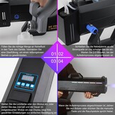 Telbum 1500 W handheld rookmachine rookpistool voor feestjes